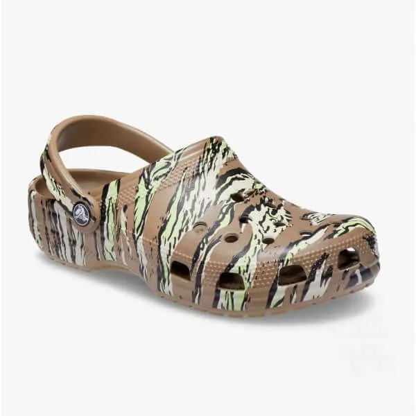 206454-260 CLASSIC PRINTED Unisex Clogs Camo Khaki