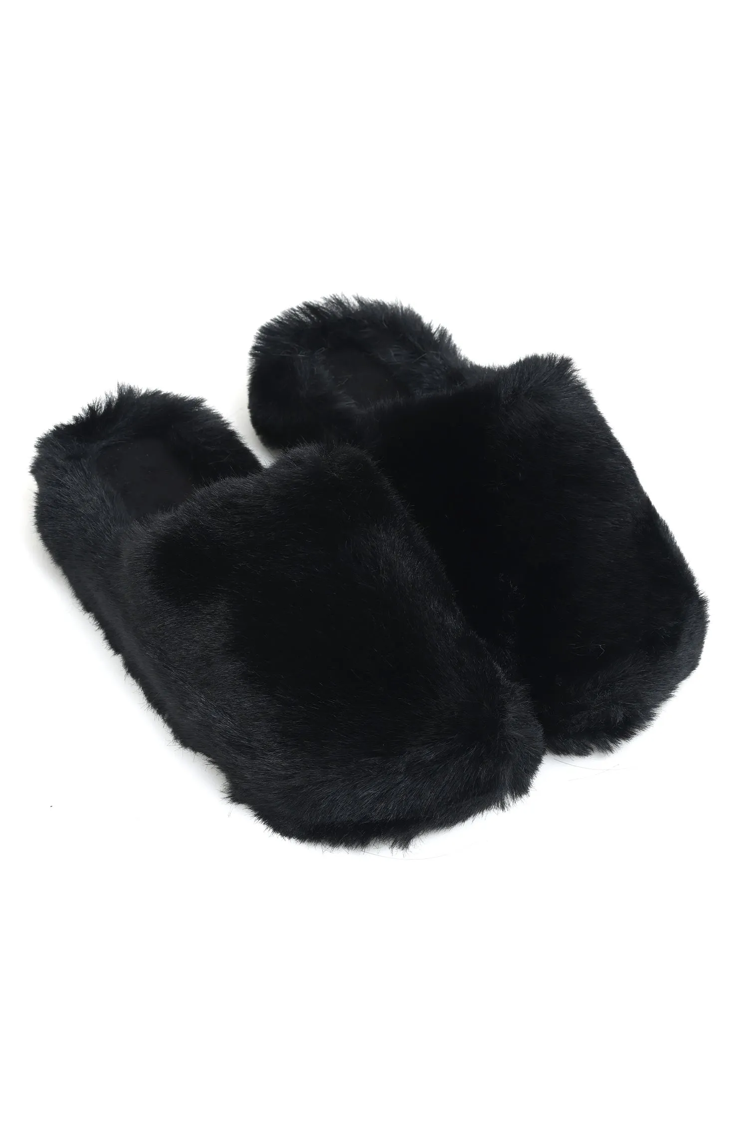 ALMAS FUR MULES-BLACK