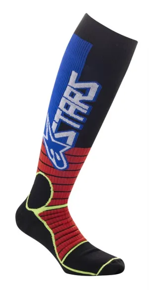 Alpinestars MX Pro Socks Bright Red / Fluo Yellow / Blue