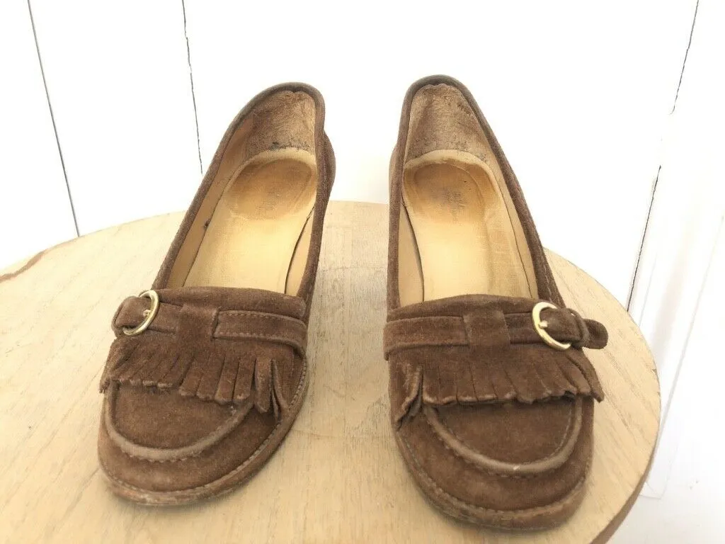 A.P.C. BROWN SUEDE LOAFERS SHOES