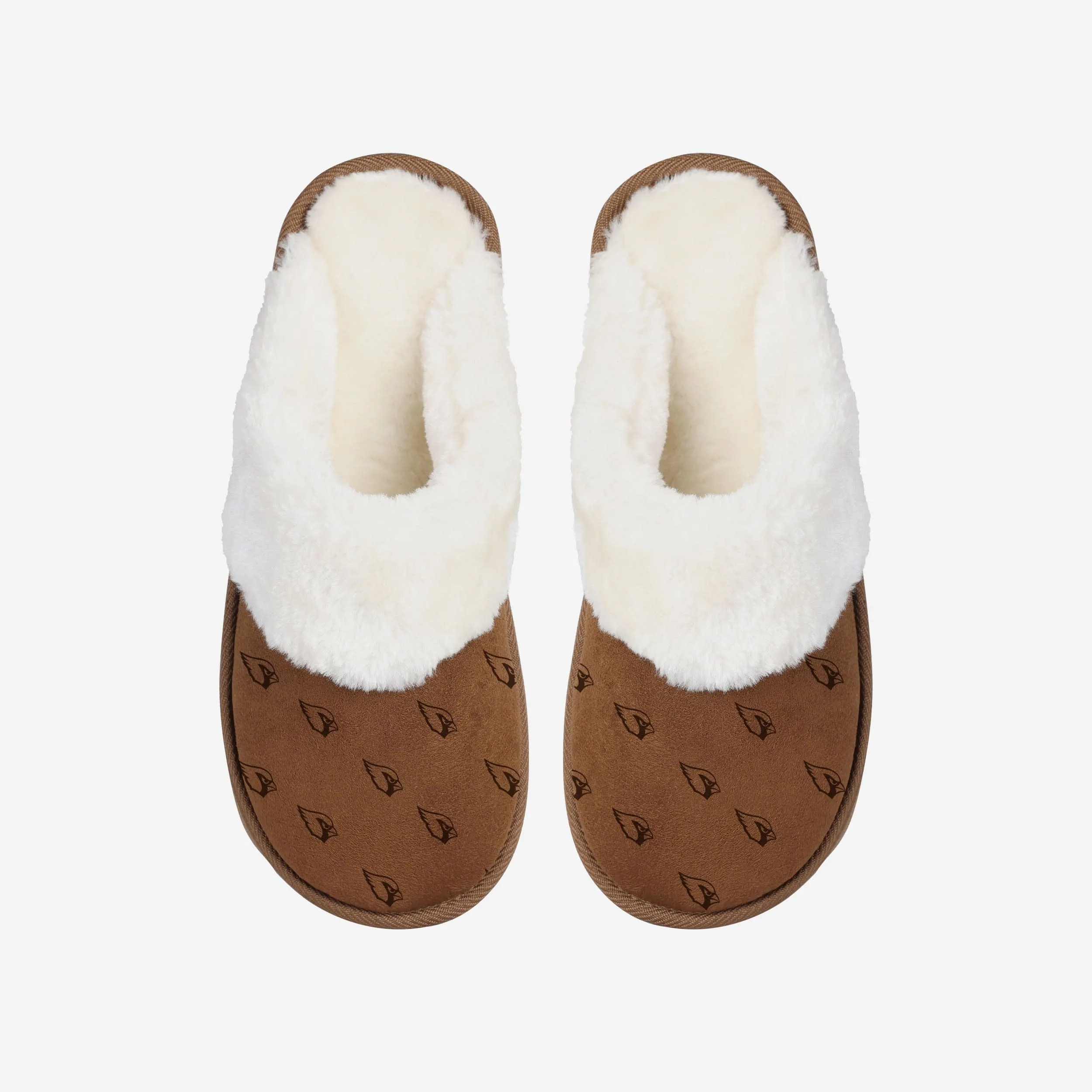 Arizona Cardinals Womens Repeat Logo Moccasin Slipper