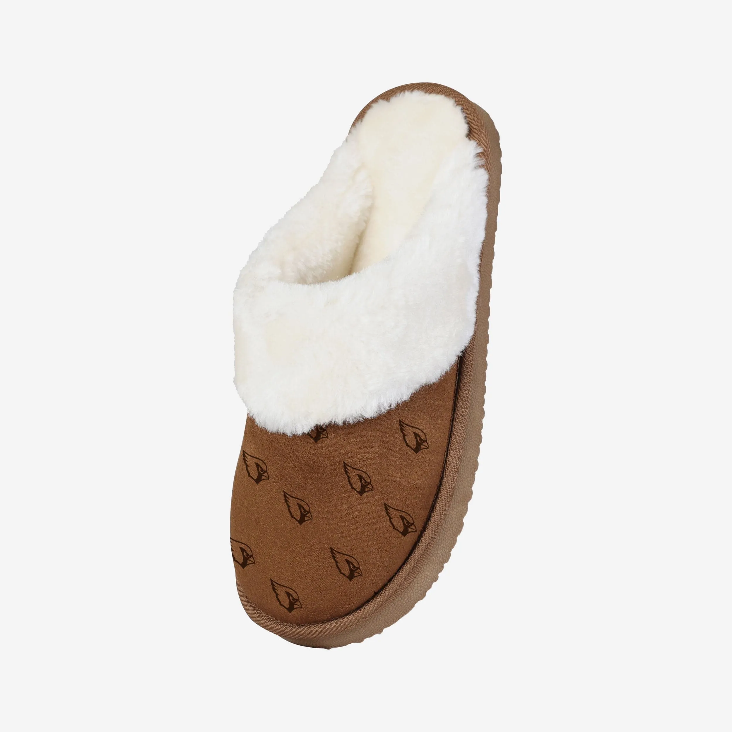 Arizona Cardinals Womens Repeat Logo Moccasin Slipper