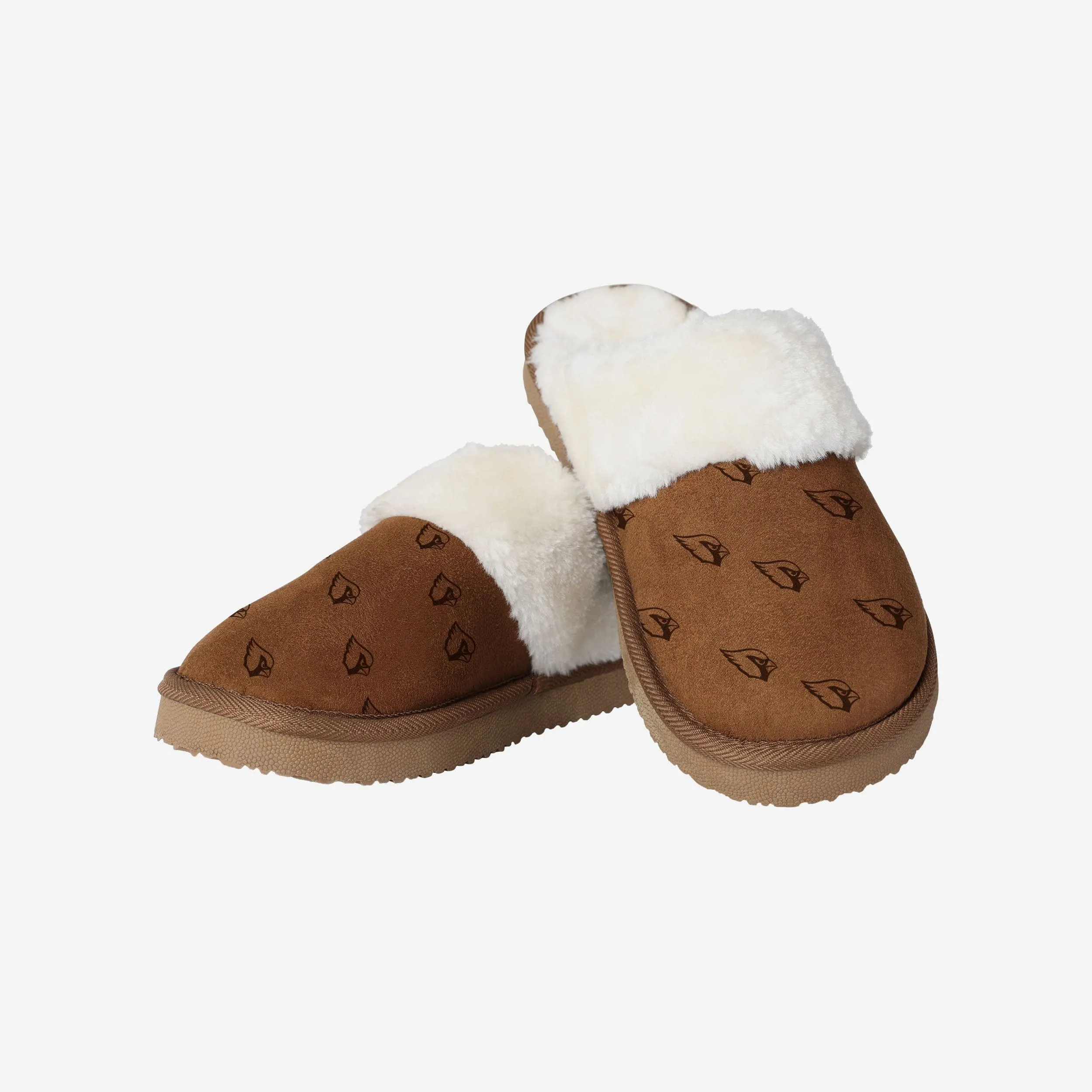 Arizona Cardinals Womens Repeat Logo Moccasin Slipper