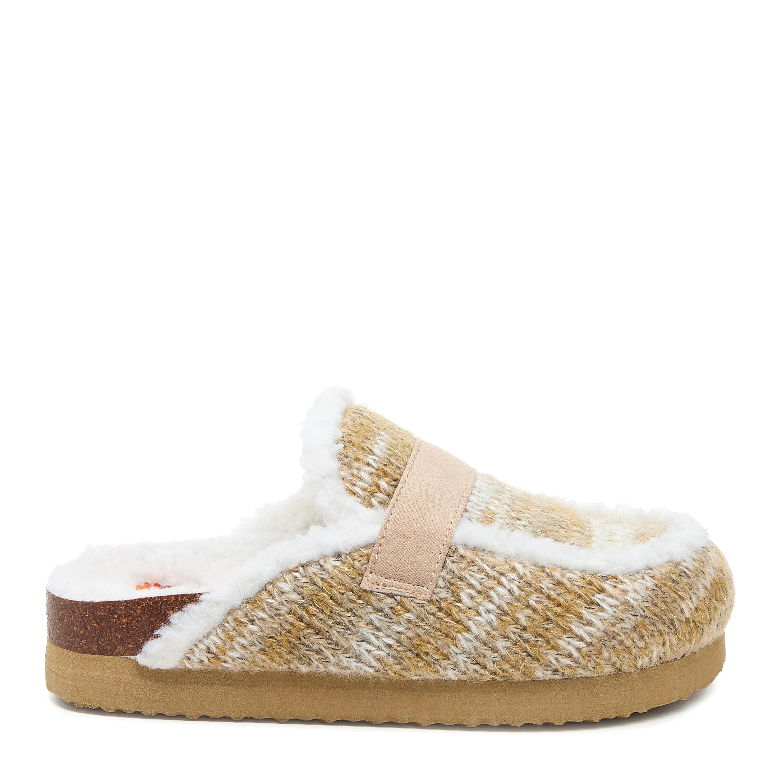 Artic Tan Shearling Mule