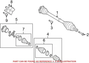 Audi CV Joint Kit – Front Outer 8K0498099D