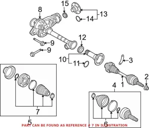 Audi VW CV Joint Boot Kit – Front Inner 7L0498201A