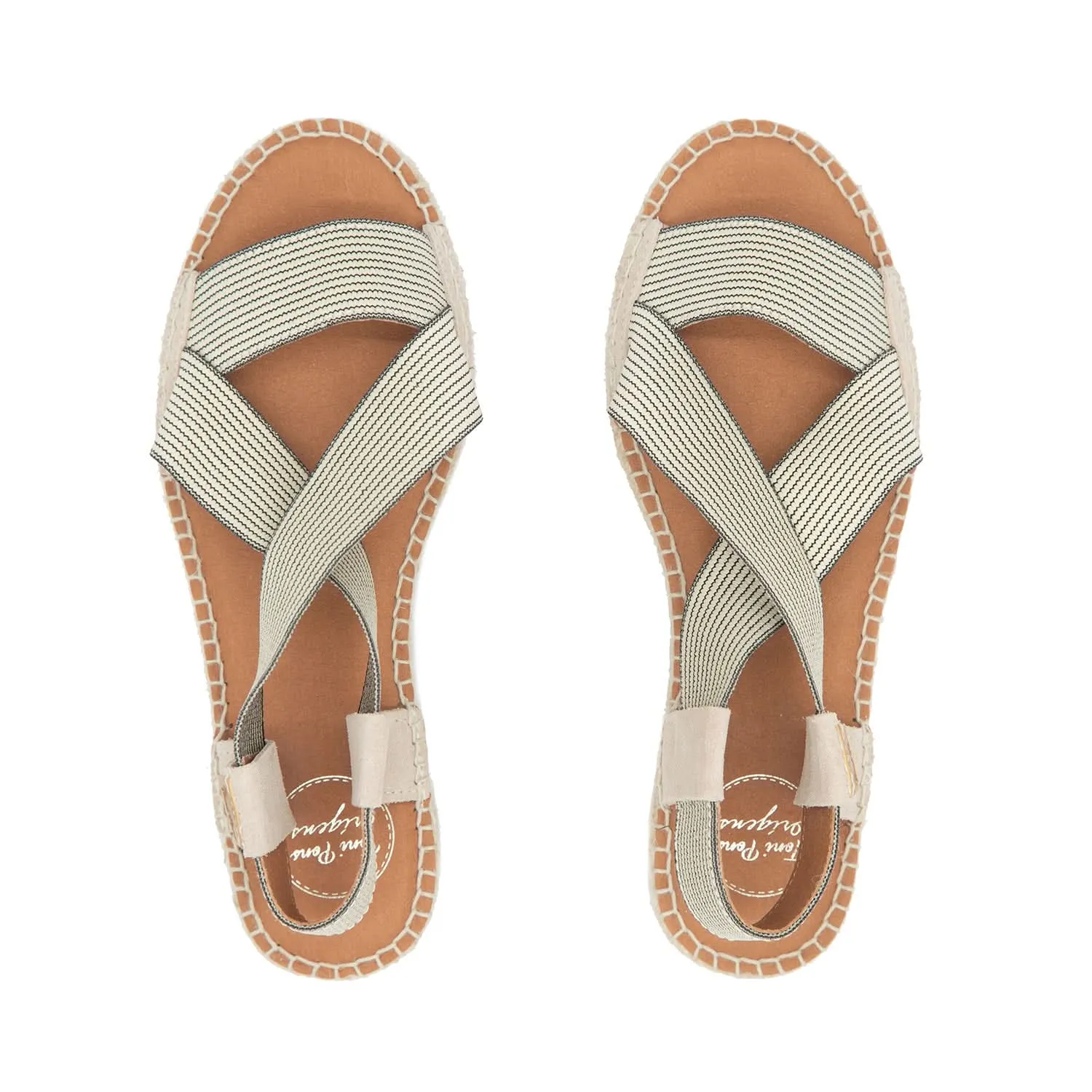 Basic Elastic Wedge Espadrille for Women - Evani