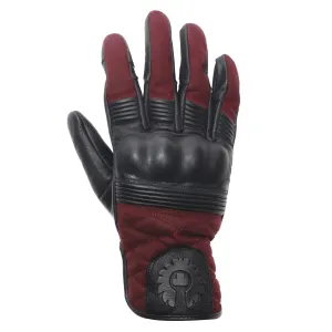 BELSTAFF HAMPSTEAD GLOVES BLACK/RED