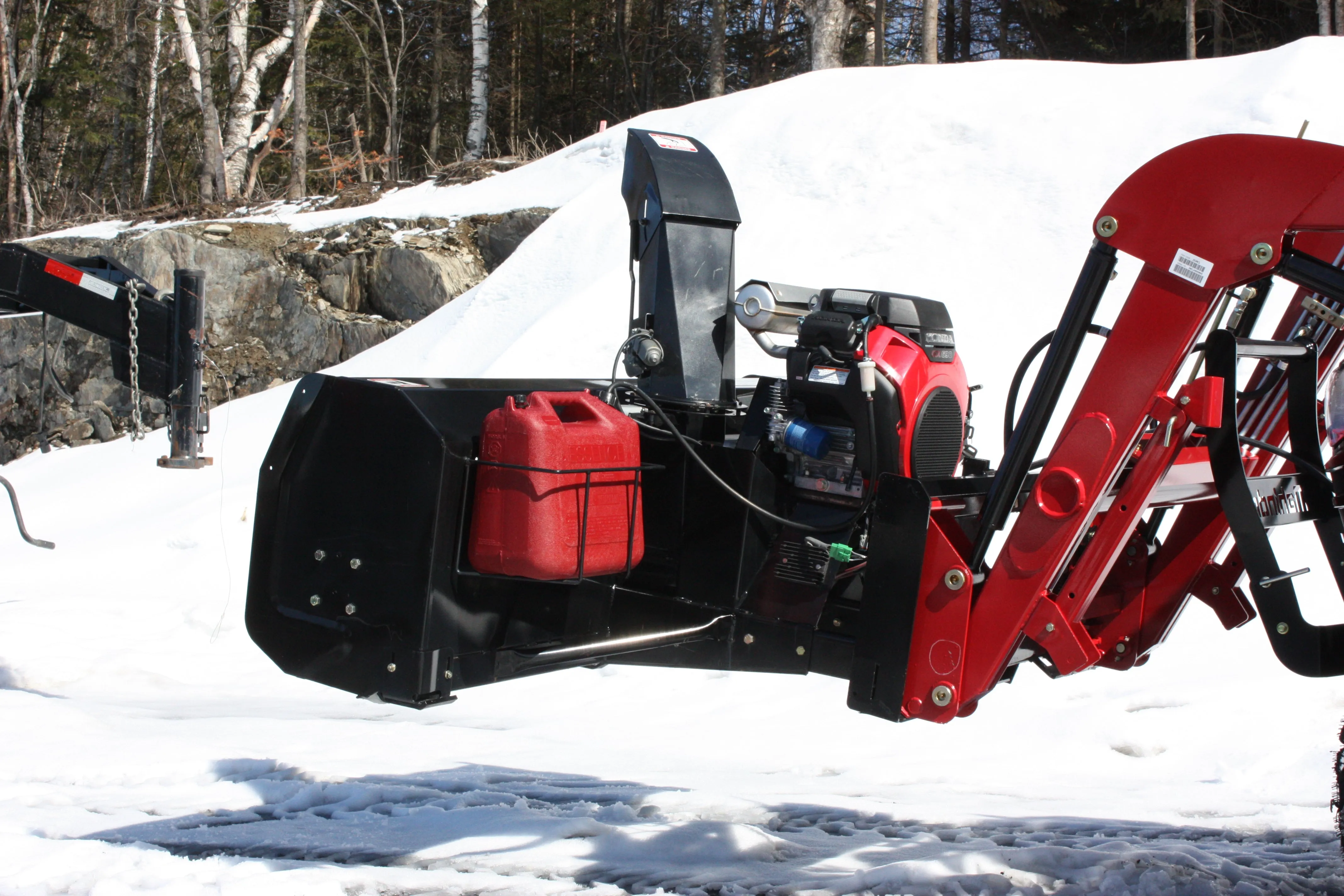 Bercomac 48" Versatile Plus Snowblower With "Skid Steer" Style Attach For Compact & Agricultural Tractor