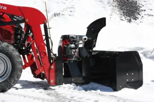 Bercomac 48" Versatile Plus Snowblower With "Skid Steer" Style Attach For Compact & Agricultural Tractor