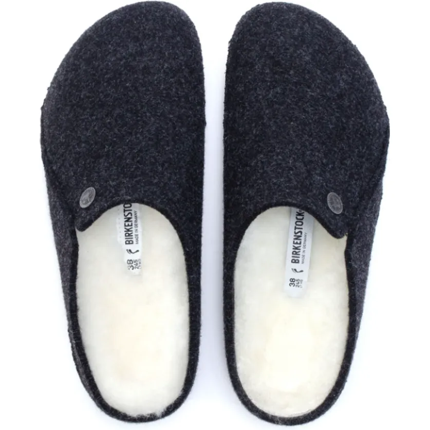 Birkenstock Mens Slipper Zermatt Shearling Anthracite