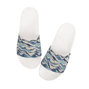 Blue Waves Womens Slide Sandals