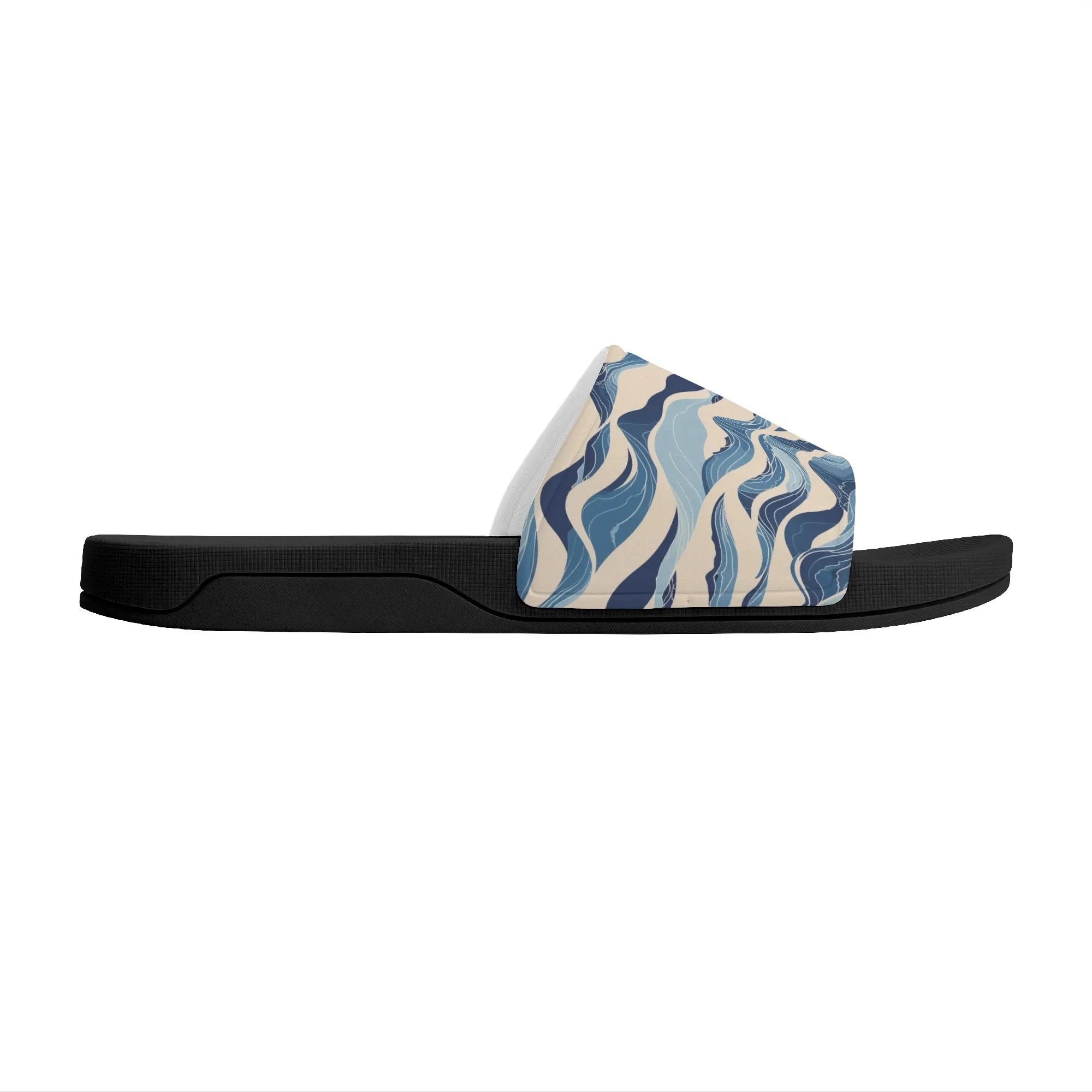 Blue Waves Womens Slide Sandals