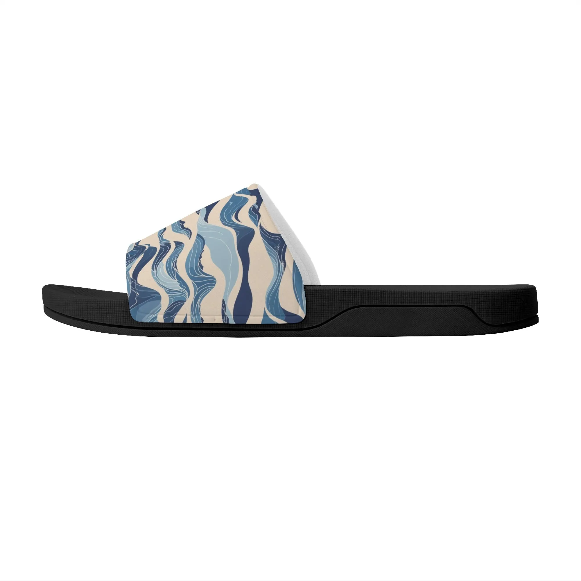 Blue Waves Womens Slide Sandals