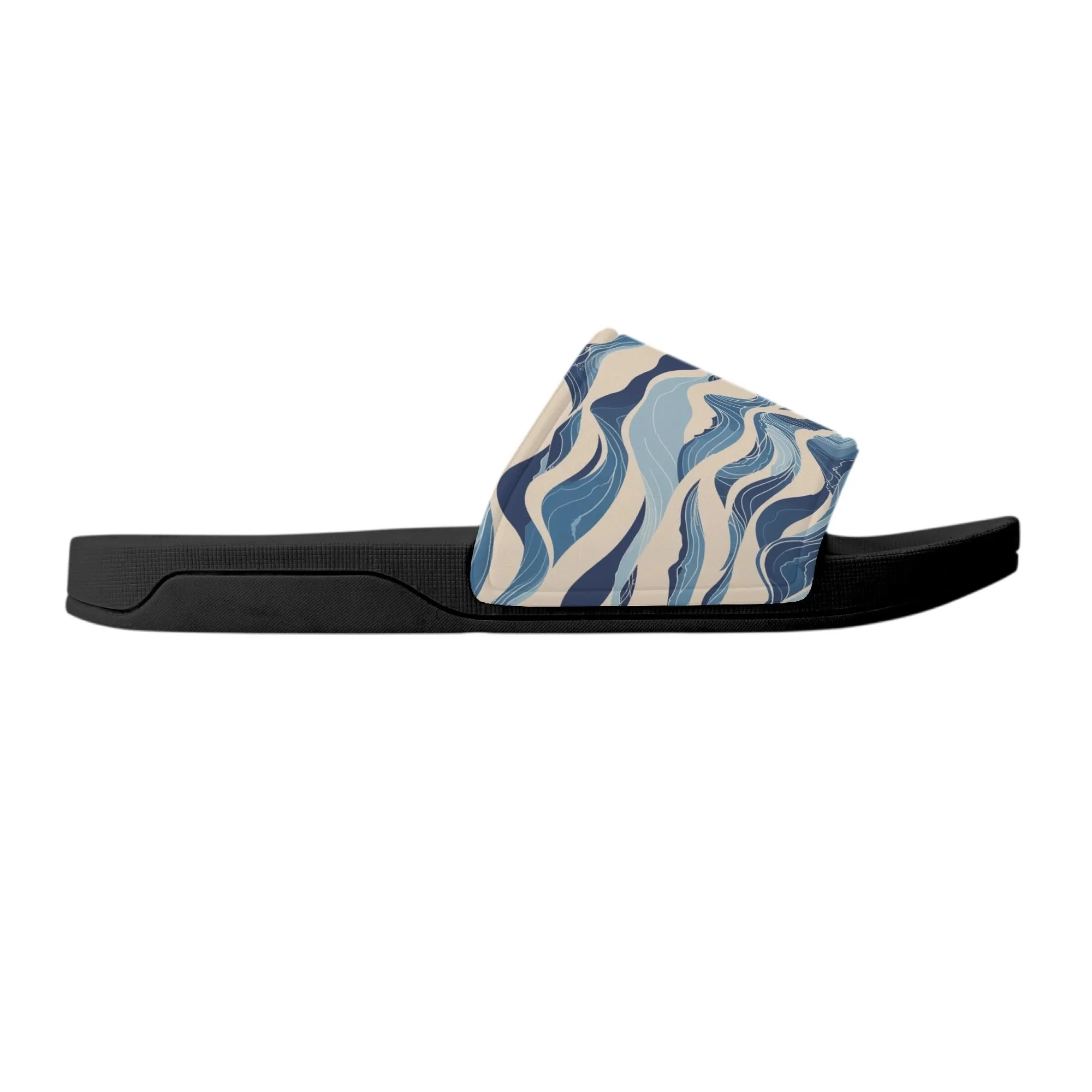 Blue Waves Womens Slide Sandals