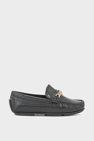 Boys Casual Moccasin BC7005-Black