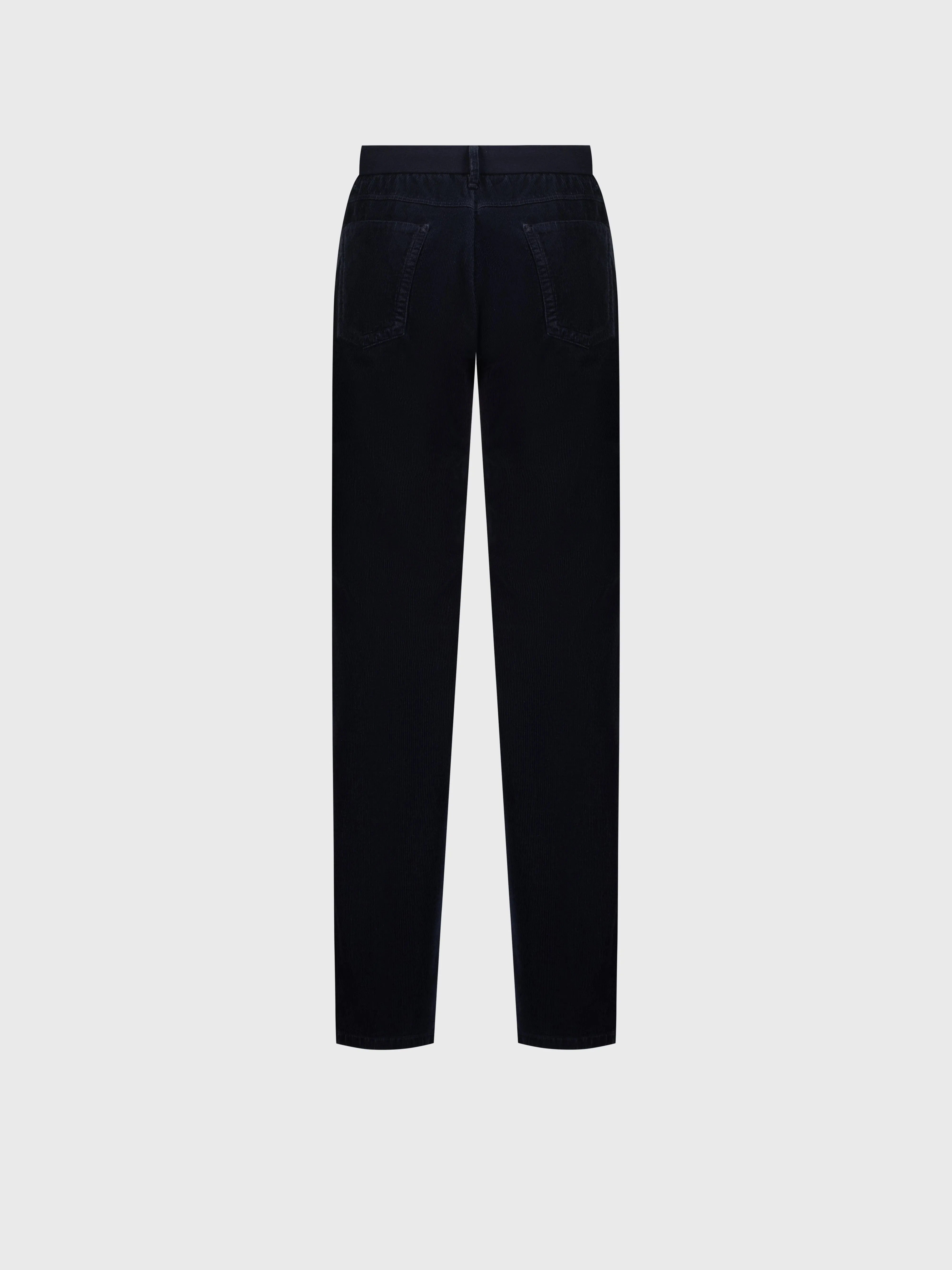 Corduroy Jeans in Cotton Blue Navy