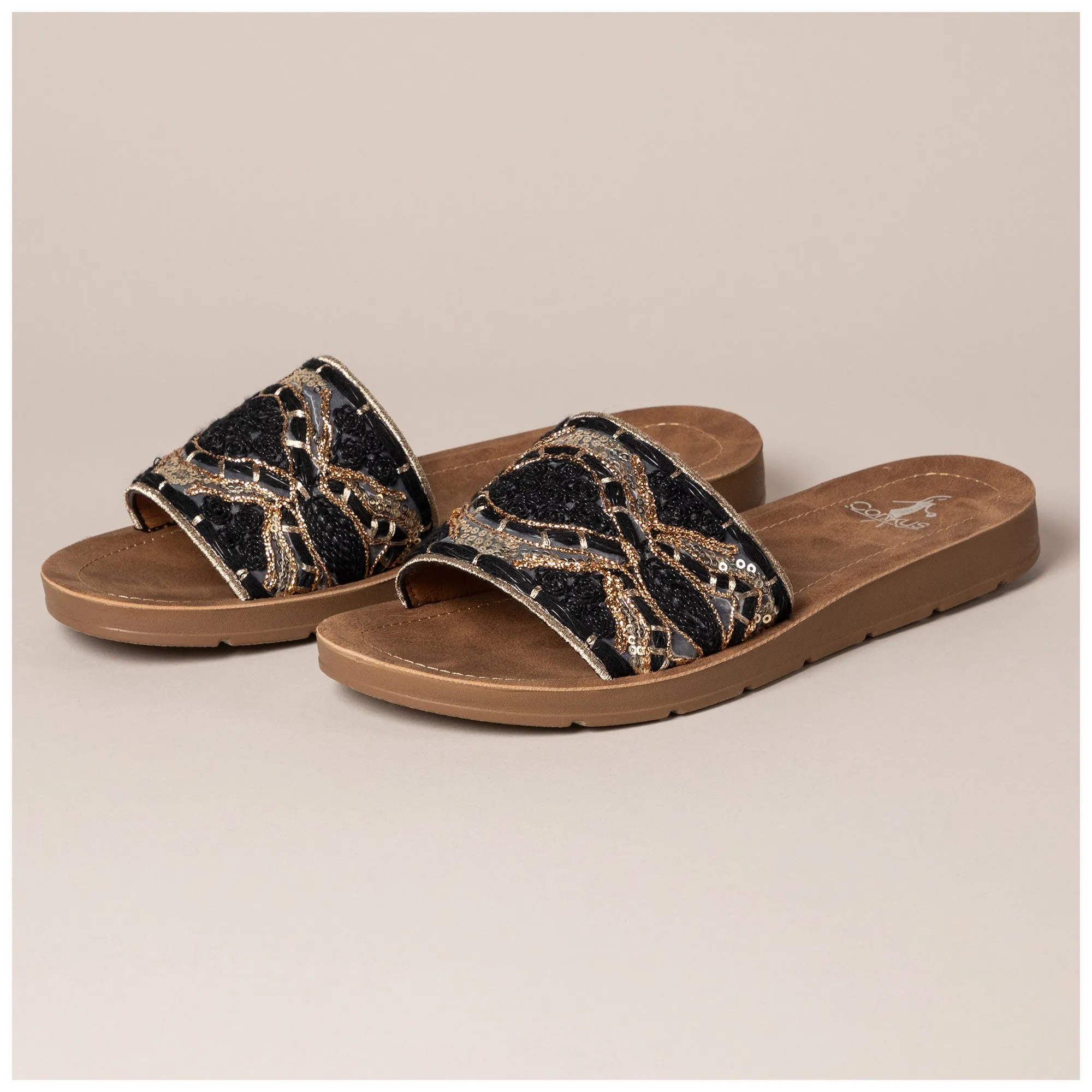 Corkys Pinwheel Slide Sandals