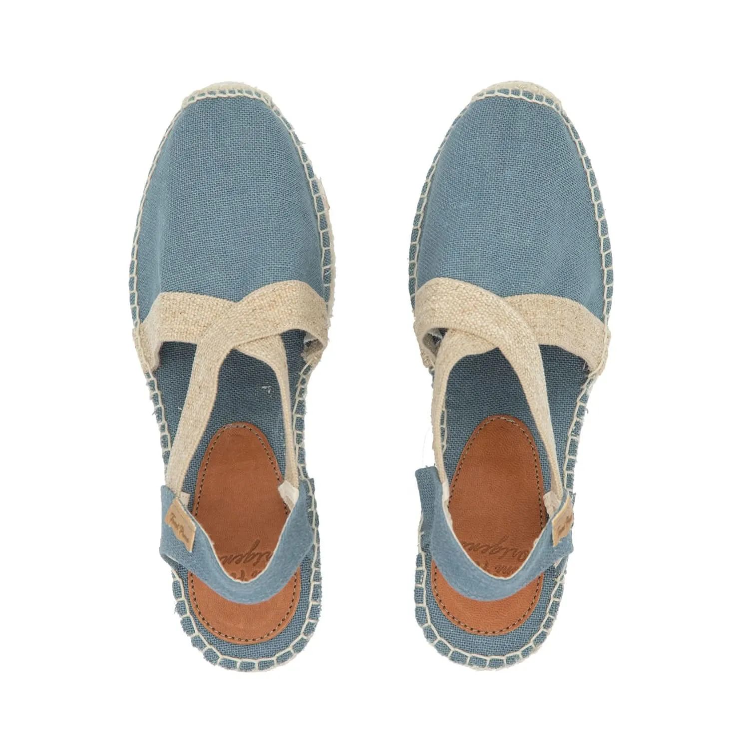 Cotton and Linen Wedge Espadrille for Women - Toda-NT