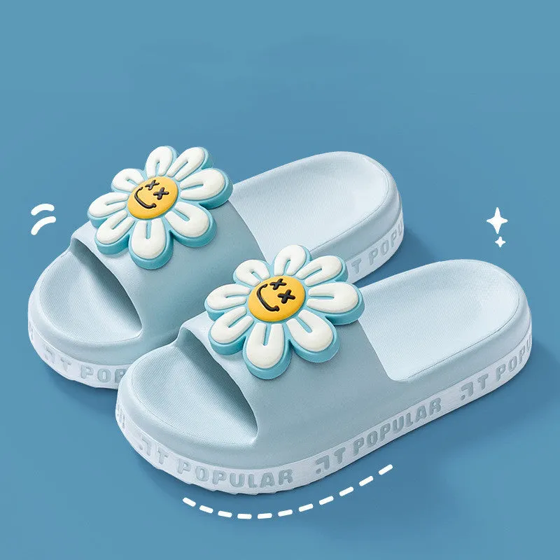 Cute Daisy Flower Anti-Slip Thick Sole Sandals