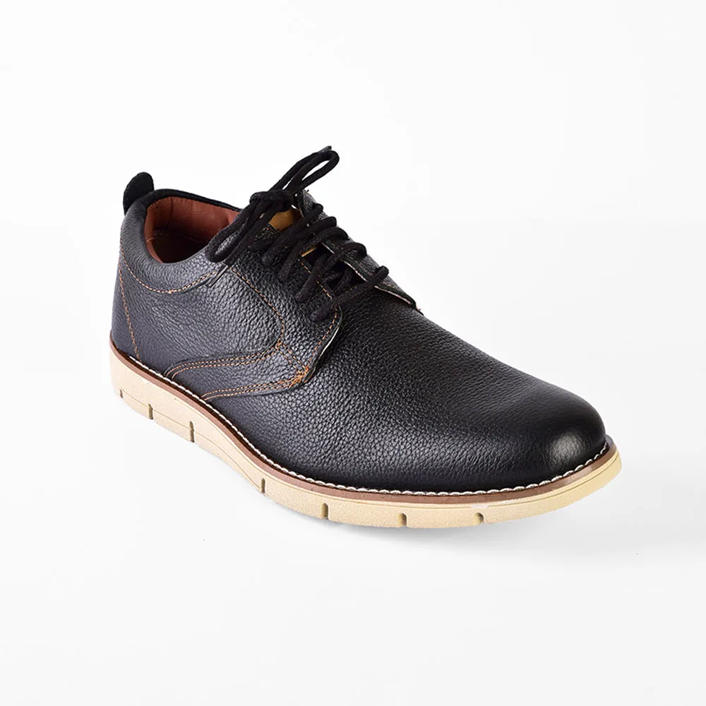 Dockers Nathan Dress/Casual Oxford Leather Shoe Black (cream sole)