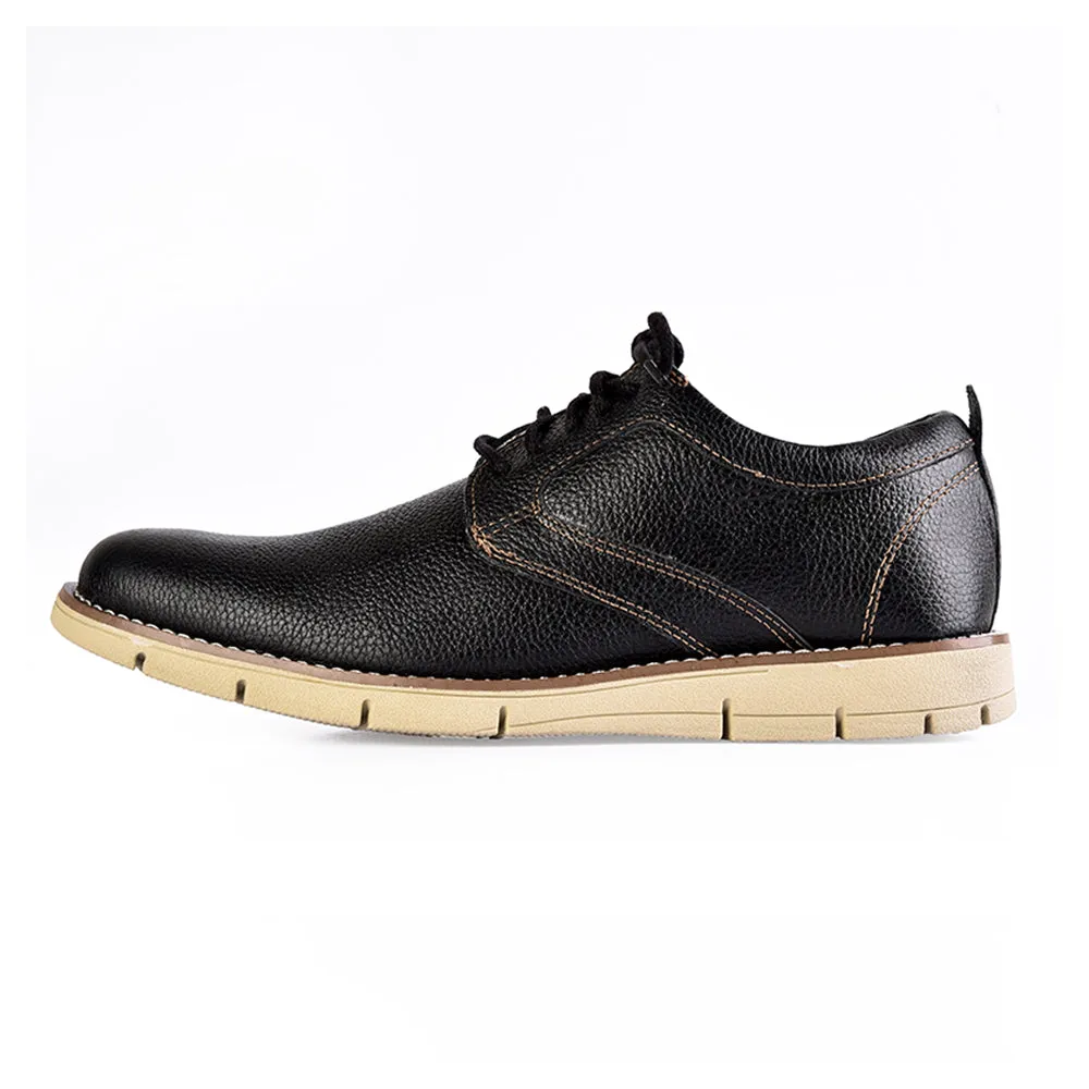 Dockers Nathan Dress/Casual Oxford Leather Shoe Black (cream sole)