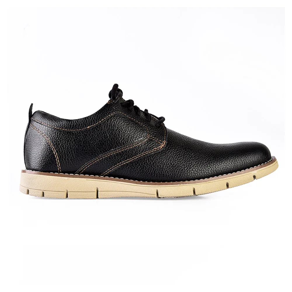 Dockers Nathan Dress/Casual Oxford Leather Shoe Black (cream sole)