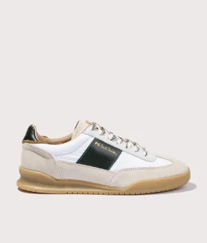 Dover White Green Tab Trainers