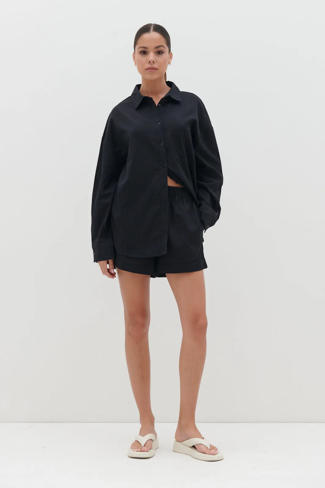 Emery Boxy Shorts - Black