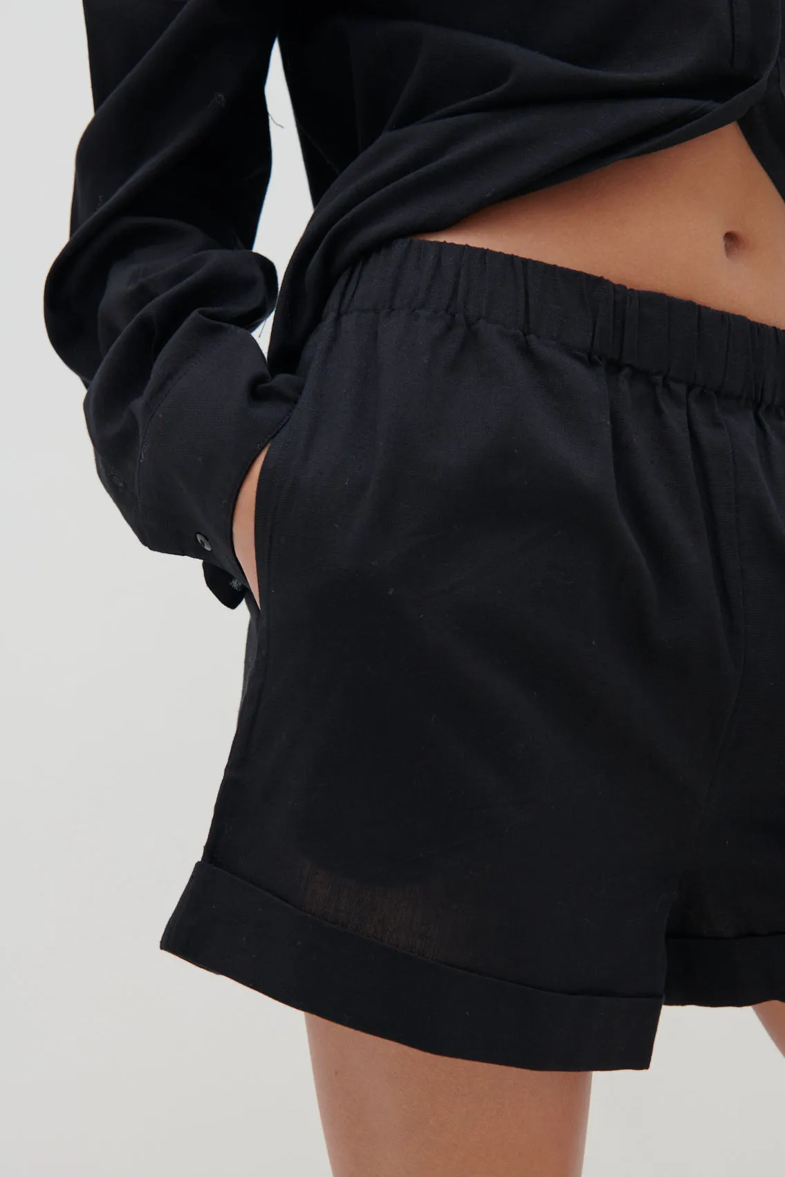 Emery Boxy Shorts - Black