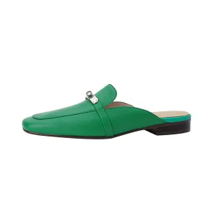 Erin Green Flat Mules