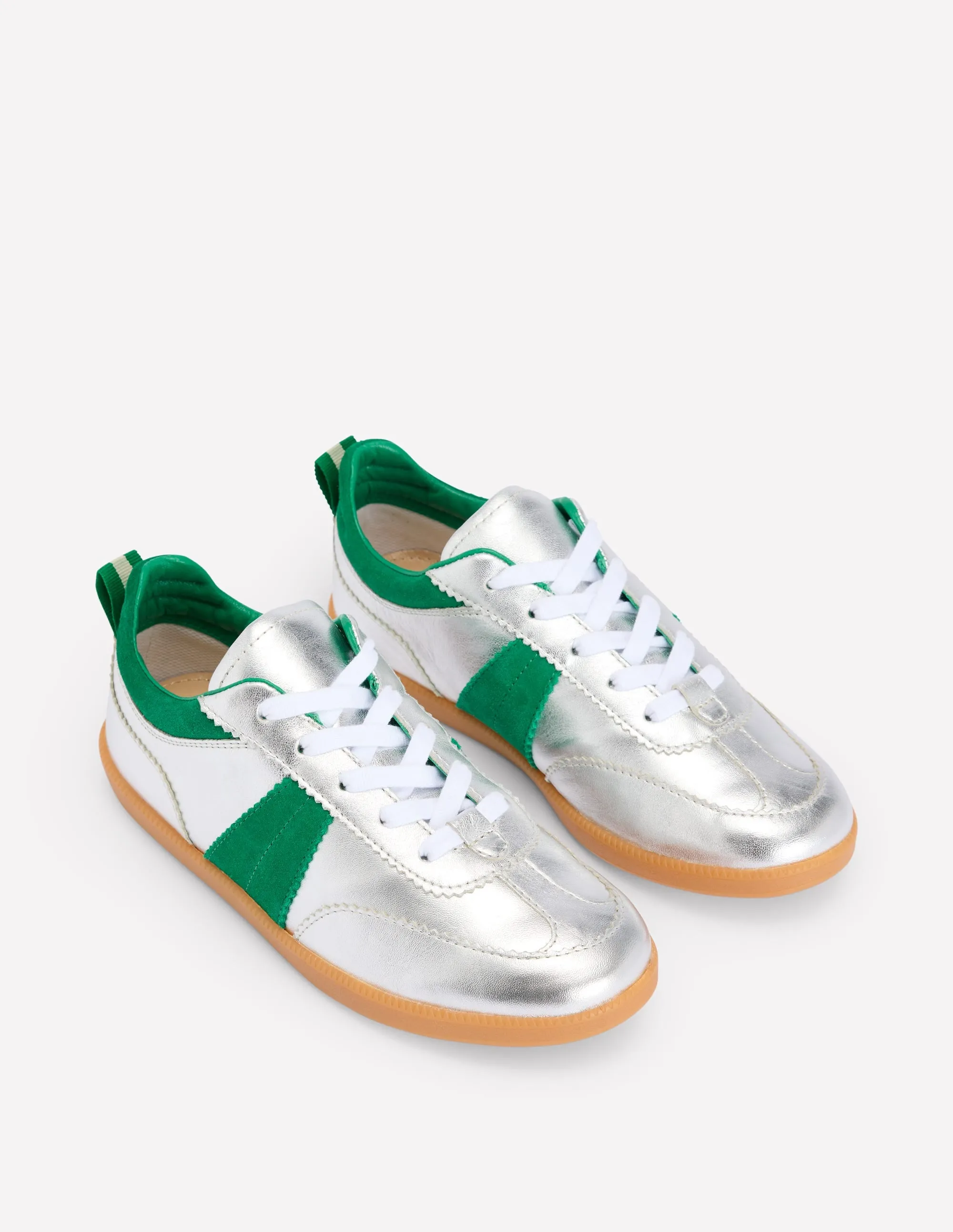 Erin Retro Tennis Trainers-Silver