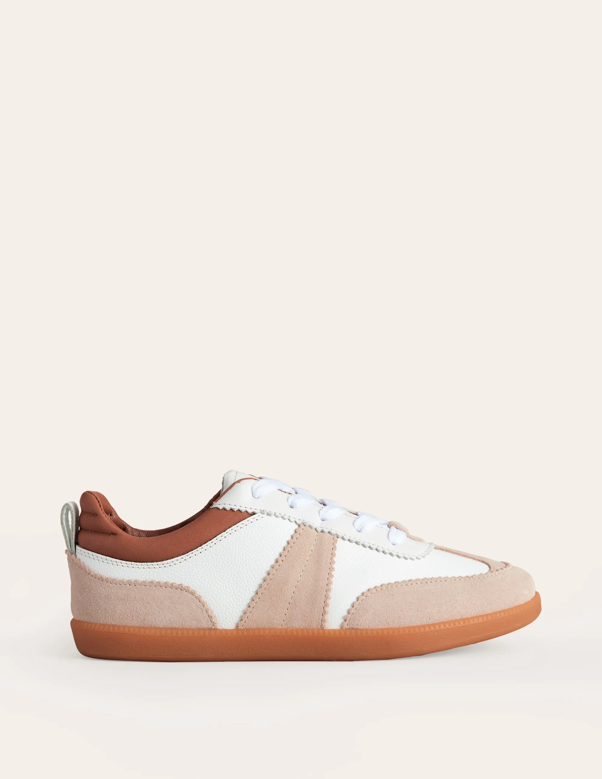 Erin Retro Tennis Trainers-White Mix