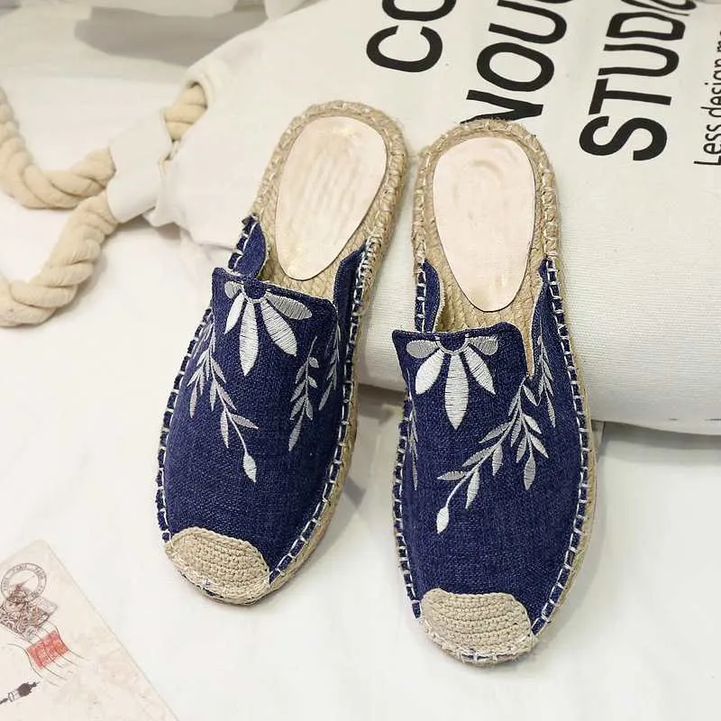 Espadrilles Women Half Mules