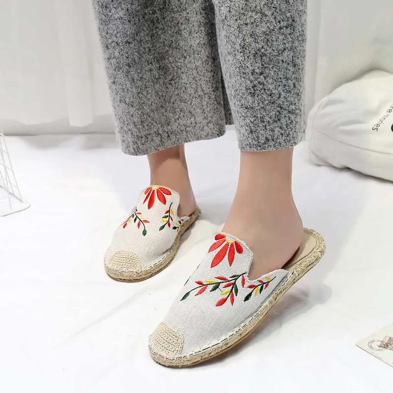 Espadrilles Women Half Mules