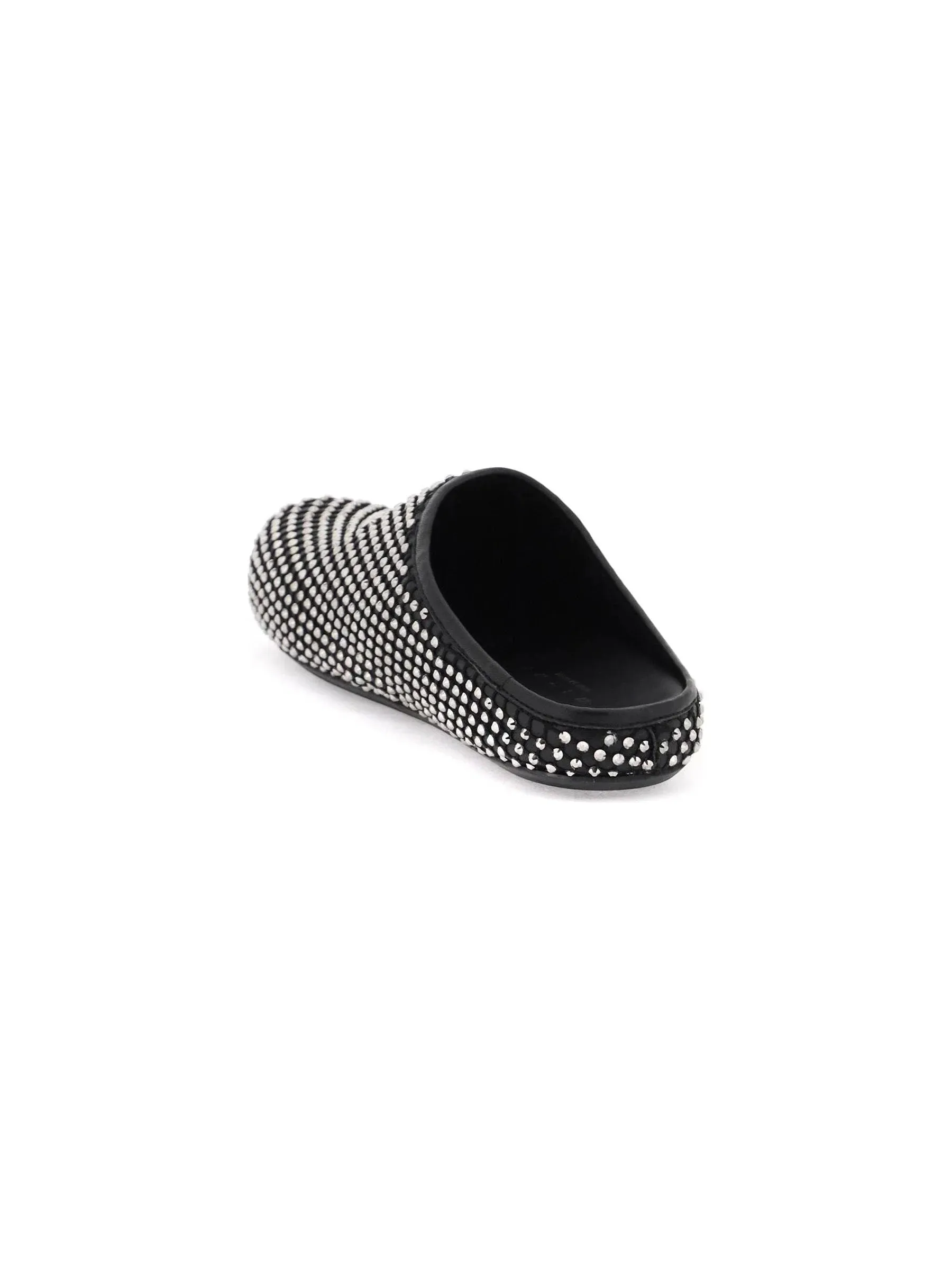 Fussbett Rhinestone Leather Clogs