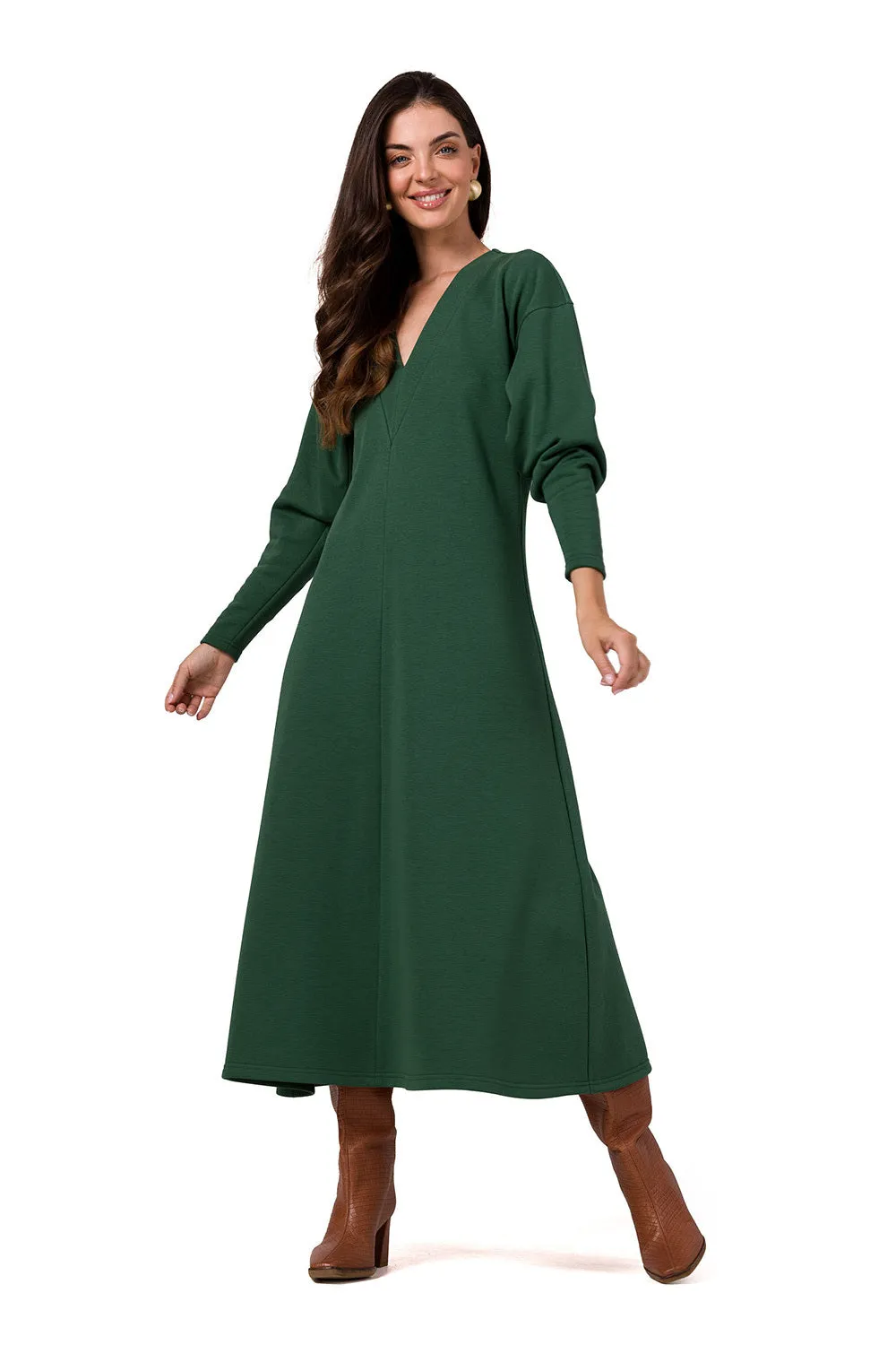 green - Daydress model 185817 BeWear