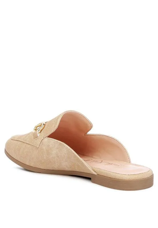 Horsebit Slip On Mules Shoes