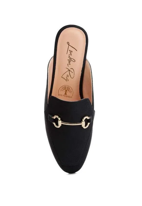 Horsebit Slip On Mules Shoes