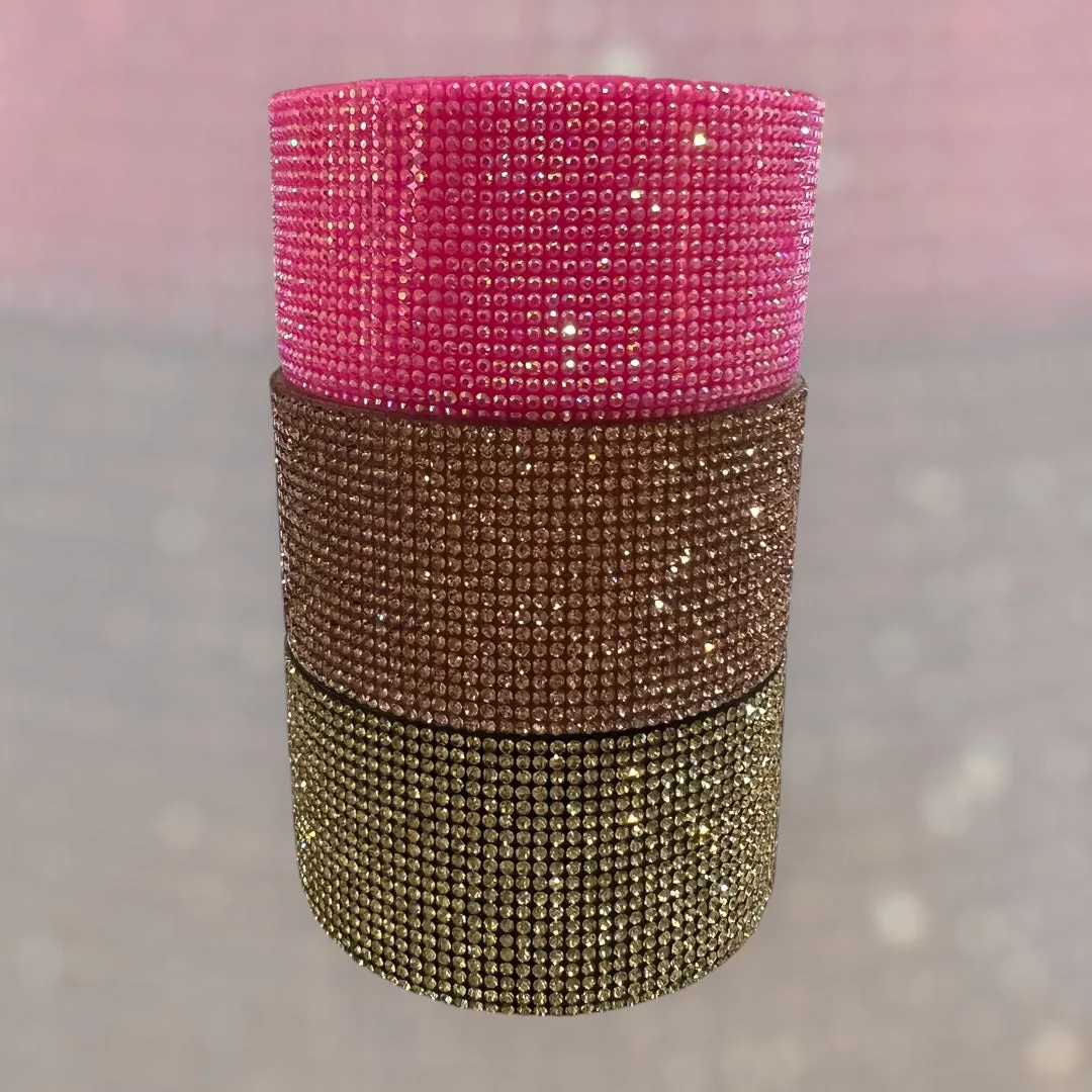 Hot Pink CRYSTAL Silicone Tumbler Boot *Read DISCLAIMER*