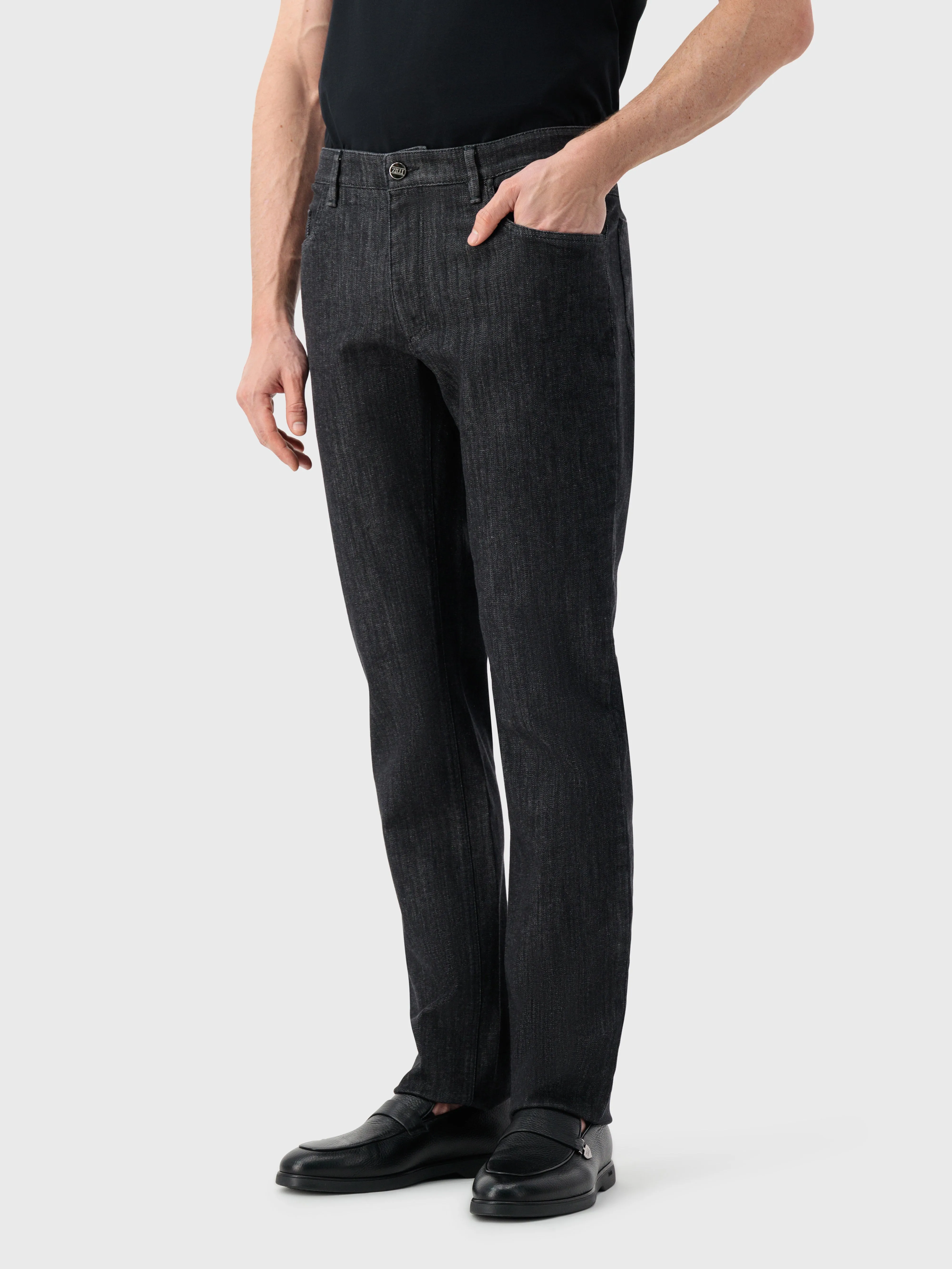 Jeans with Zilli Patch Black