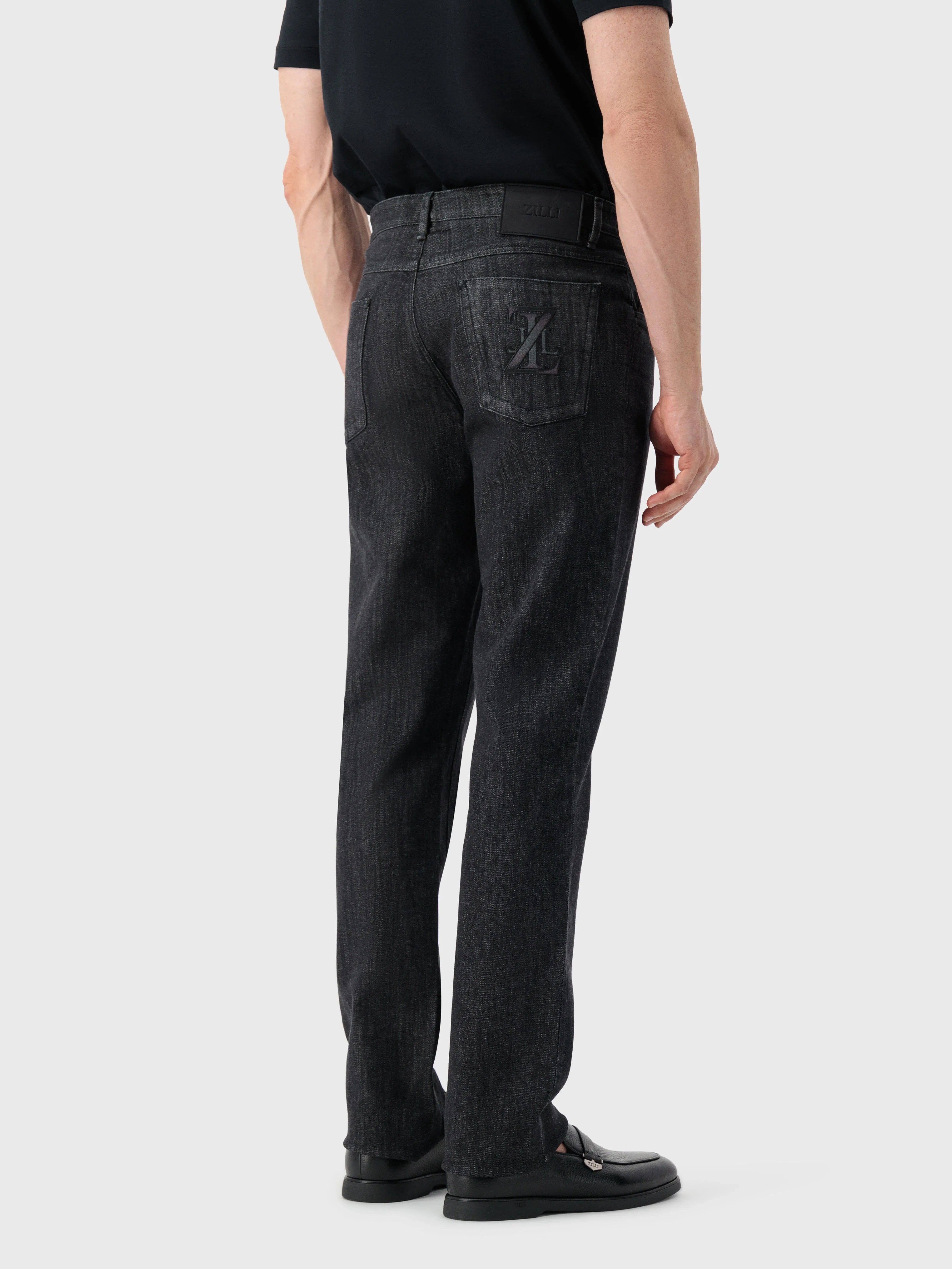 Jeans with Zilli Patch Black