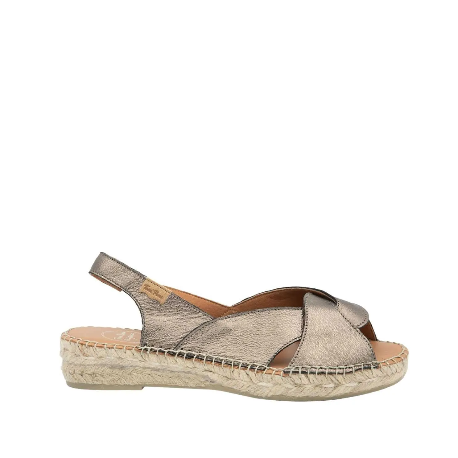 Leather Wedege Espadrille for Women - Enola-P