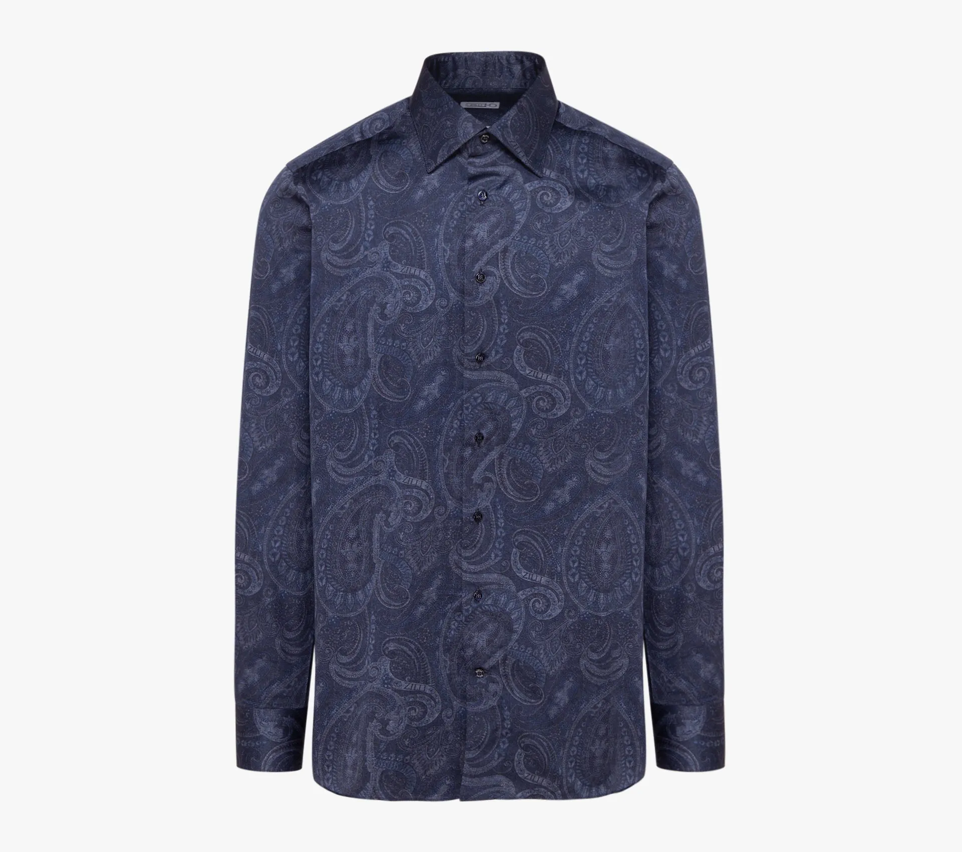 Long Sleeves Shirt with Paisley Pattern