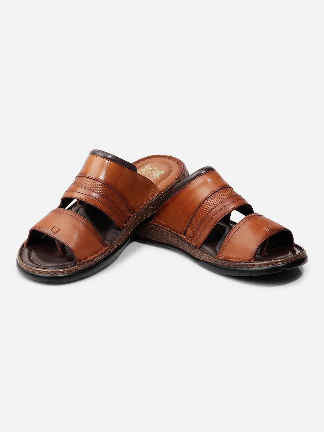 Men Tan Sandal / Slipper (ID4216)