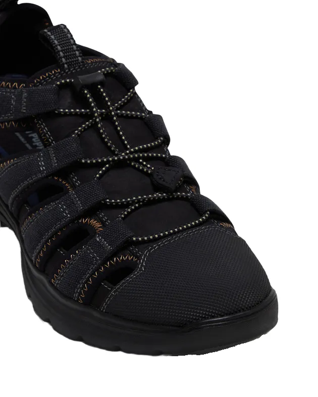 Mens Hush Puppies Asir Sandals Black