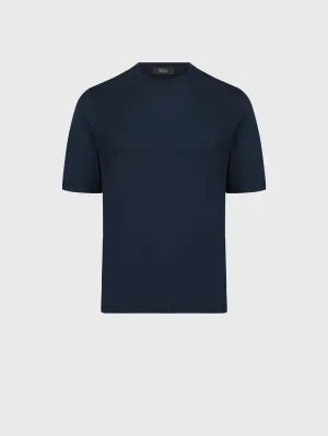 Micro Griffon Satin Finish Cotton T-Shirt