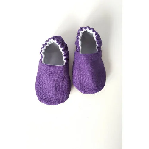 Organic Baby Moccasins - Classic Plum