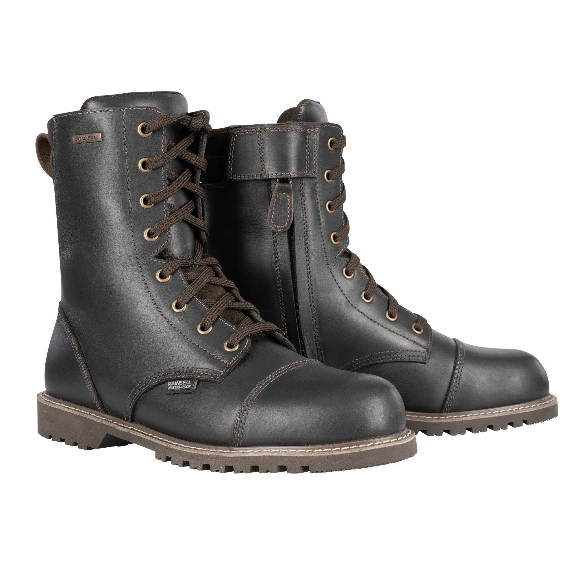 Oxford Merton 2.0 MS  Drk Brn Motorcycle Boot