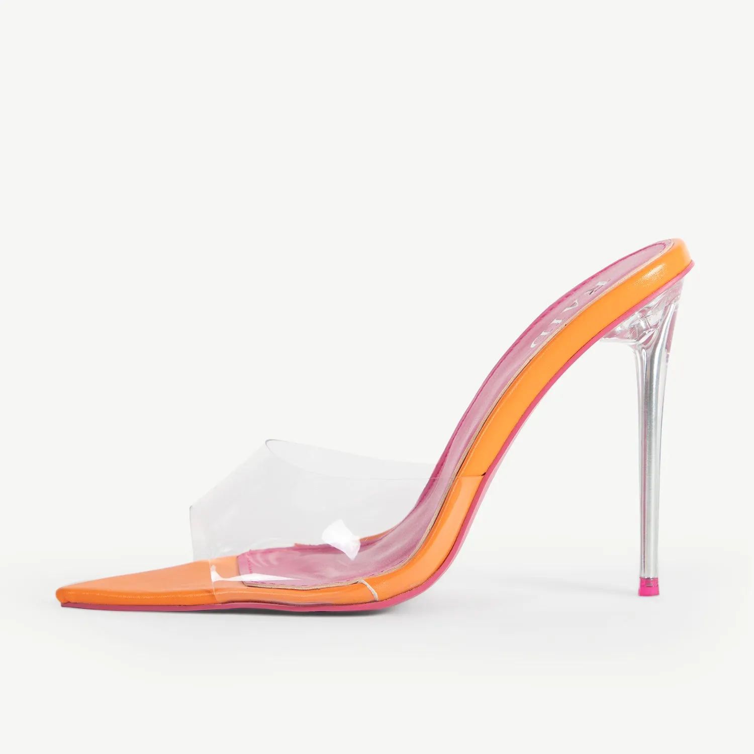 RAID Elixen Heeled Mule in Orange